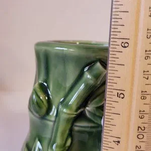 Majolica | Accents | Vintage Majolica Panda Bears Bamboo Vaseplanter ...
